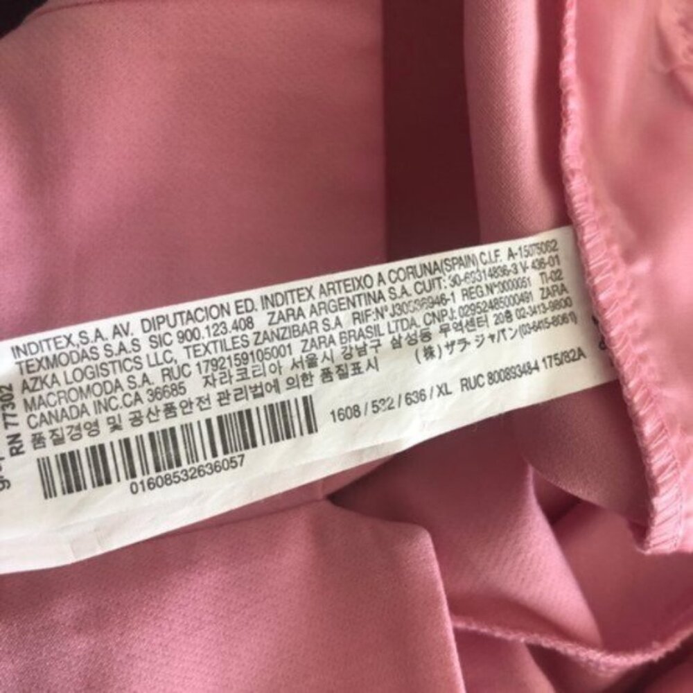 Zara pink High-Waist pants Sz.XL - Picture 7 of 10